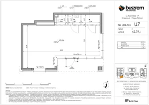 Lokal użytkowy 42,79 m², oferta nr U7, Osiedle Kijowska 17 - lokale użytkowe, Warszawa, Praga Północ, Szmulki, ul. Kijowska 17
