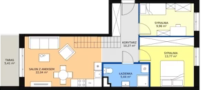 5 pokoi, mieszkanie 61,59 m², piętro 4, oferta nr C.4.65, Helenów Park, Łódź, Bałuty, Bałuty-Doły, ul. Smugowa / Źródłowa
