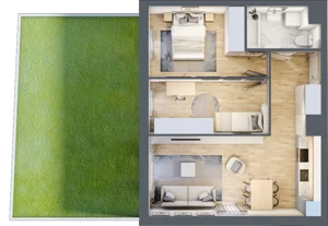 3 pokoje, mieszkanie 55,52 m², piętro 1, oferta nr 3, Nova Dworcowa Apartamenty, Mszczonów, ul. Dworcowa 40