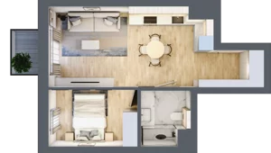 2 pokoje, mieszkanie 37,54 m², piętro 8, oferta nr C.7.62, Apartamenty Widok etap II, Skierniewice, Widok, ul. Armii Krajowej 63