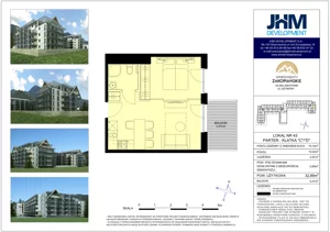 2 pokoje, apartament 31,84 m², parter, oferta nr 43, Apartamenty Zakopiańskie, Zakopane, ul. Szymony 17E