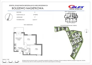3 pokoje, mieszkanie 45,50 m², piętro 3, oferta nr  3/17, Nagietkowa, Bolszewo, ul. Nagietkowa