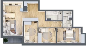 4 pokoje, mieszkanie 84,42 m², piętro 2, oferta nr 13, Pod Klonami 11, Mińsk Mazowiecki, ul. Klonowa 27b