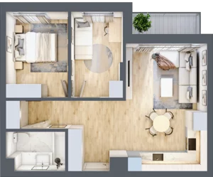 3 pokoje, mieszkanie 54,10 m², piętro 3, oferta nr 24, Pod Klonami 11, Mińsk Mazowiecki, ul. Klonowa 27b