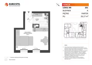 Lokal użytkowy 26,17 m², oferta nr A/201, Esencja - lokale usługowe, Gdańsk, Śródmieście, Dolne Miasto, ul. Kamienna Grobla / Jałmużnicza