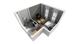 Lokal użytkowy 26,17 m², oferta nr A/201, Esencja - lokale usługowe, Gdańsk, Śródmieście, Dolne Miasto, ul. Kamienna Grobla / Jałmużnicza