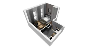 Lokal użytkowy 26,17 m², oferta nr A/201, Esencja - lokale usługowe, Gdańsk, Śródmieście, Dolne Miasto, ul. Kamienna Grobla / Jałmużnicza