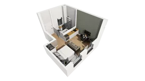 Lokal użytkowy 26,17 m², oferta nr A/201, Esencja - lokale usługowe, Gdańsk, Śródmieście, Dolne Miasto, ul. Kamienna Grobla / Jałmużnicza