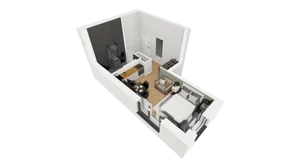Lokal użytkowy 26,90 m², oferta nr A/202, Esencja - lokale usługowe, Gdańsk, Śródmieście, Dolne Miasto, ul. Kamienna Grobla / Jałmużnicza