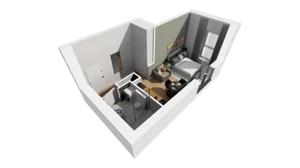 Lokal użytkowy 26,90 m², oferta nr A/202, Esencja - lokale usługowe, Gdańsk, Śródmieście, Dolne Miasto, ul. Kamienna Grobla / Jałmużnicza
