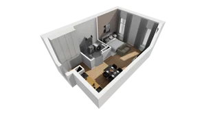 Lokal użytkowy 39,48 m², oferta nr A/203, Esencja - lokale usługowe, Gdańsk, Śródmieście, Dolne Miasto, ul. Kamienna Grobla / Jałmużnicza