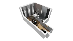 Lokal użytkowy 26,84 m², oferta nr A/204, Esencja - lokale usługowe, Gdańsk, Śródmieście, Dolne Miasto, ul. Kamienna Grobla / Jałmużnicza