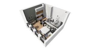 Lokal użytkowy 31,12 m², oferta nr A/205, Esencja - lokale usługowe, Gdańsk, Śródmieście, Dolne Miasto, ul. Kamienna Grobla / Jałmużnicza