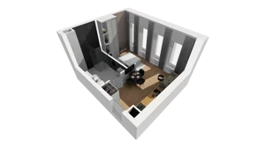 Lokal użytkowy 31,12 m², oferta nr A/205, Esencja - lokale usługowe, Gdańsk, Śródmieście, Dolne Miasto, ul. Kamienna Grobla / Jałmużnicza