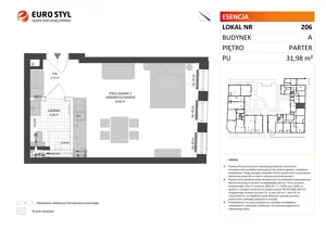 Lokal użytkowy 31,98 m², oferta nr A/206, Esencja - lokale usługowe, Gdańsk, Śródmieście, Dolne Miasto, ul. Kamienna Grobla / Jałmużnicza