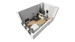 Lokal użytkowy 31,98 m², oferta nr A/206, Esencja - lokale usługowe, Gdańsk, Śródmieście, Dolne Miasto, ul. Kamienna Grobla / Jałmużnicza