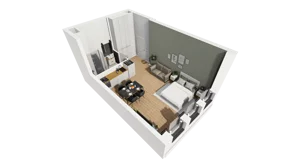 Lokal użytkowy 31,98 m², oferta nr A/206, Esencja - lokale usługowe, Gdańsk, Śródmieście, Dolne Miasto, ul. Kamienna Grobla / Jałmużnicza