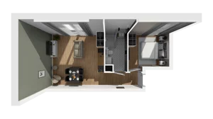 Lokal użytkowy 40,30 m², oferta nr A/207, Esencja - lokale usługowe, Gdańsk, Śródmieście, Dolne Miasto, ul. Kamienna Grobla / Jałmużnicza