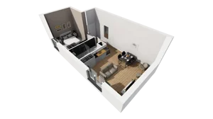 Lokal użytkowy 40,30 m², oferta nr A/207, Esencja - lokale usługowe, Gdańsk, Śródmieście, Dolne Miasto, ul. Kamienna Grobla / Jałmużnicza