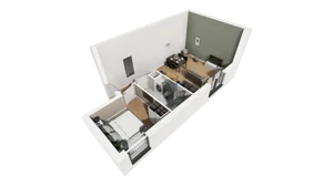 Lokal użytkowy 40,30 m², oferta nr A/207, Esencja - lokale usługowe, Gdańsk, Śródmieście, Dolne Miasto, ul. Kamienna Grobla / Jałmużnicza