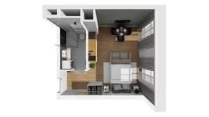 Lokal użytkowy 26,08 m², oferta nr A/210, Esencja - lokale usługowe, Gdańsk, Śródmieście, Dolne Miasto, ul. Kamienna Grobla / Jałmużnicza