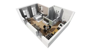 Lokal użytkowy 32,92 m², oferta nr A/211, Esencja - lokale usługowe, Gdańsk, Śródmieście, Dolne Miasto, ul. Kamienna Grobla / Jałmużnicza