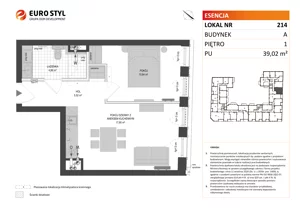 Lokal użytkowy 39,02 m², oferta nr A/214, Esencja - lokale usługowe, Gdańsk, Śródmieście, Dolne Miasto, ul. Kamienna Grobla / Jałmużnicza