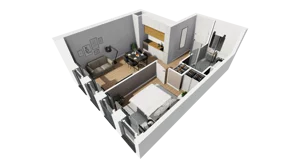 Lokal użytkowy 39,02 m², oferta nr A/214, Esencja - lokale usługowe, Gdańsk, Śródmieście, Dolne Miasto, ul. Kamienna Grobla / Jałmużnicza