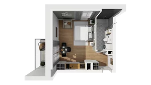 Lokal użytkowy 30,71 m², oferta nr A/217, Esencja - lokale usługowe, Gdańsk, Śródmieście, Dolne Miasto, ul. Kamienna Grobla / Jałmużnicza