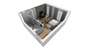 Lokal użytkowy 26,10 m², oferta nr A/218, Esencja - lokale usługowe, Gdańsk, Śródmieście, Dolne Miasto, ul. Kamienna Grobla / Jałmużnicza