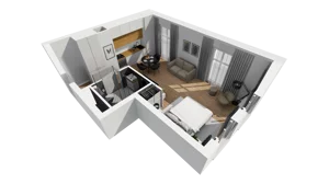 Lokal użytkowy 32,98 m², oferta nr A/219, Esencja - lokale usługowe, Gdańsk, Śródmieście, Dolne Miasto, ul. Kamienna Grobla / Jałmużnicza