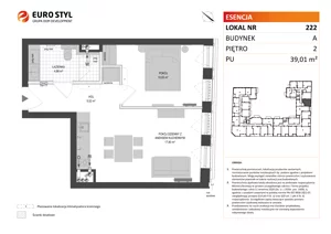 Lokal użytkowy 39,01 m², oferta nr A/222, Esencja - lokale usługowe, Gdańsk, Śródmieście, Dolne Miasto, ul. Kamienna Grobla / Jałmużnicza