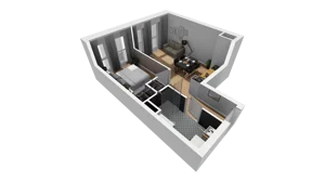 Lokal użytkowy 39,01 m², oferta nr A/222, Esencja - lokale usługowe, Gdańsk, Śródmieście, Dolne Miasto, ul. Kamienna Grobla / Jałmużnicza