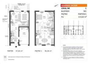 1 pokój, mieszkanie 113,62 m², parter, oferta nr M1/1, Gdańskie Zacisze, Gdańsk, Kokoszki, ul. Bysewska