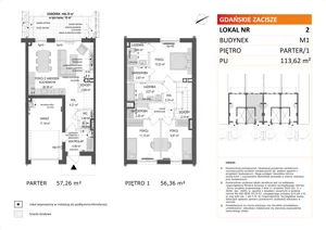 1 pokój, mieszkanie 113,62 m², parter, oferta nr M1/2, Gdańskie Zacisze, Gdańsk, Kokoszki, ul. Bysewska