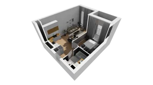 2 pokoje, mieszkanie 41,90 m², parter, oferta nr A/61, Esencja, Gdańsk, Śródmieście, Dolne Miasto, ul. Kamienna Grobla / Jałmużnicza