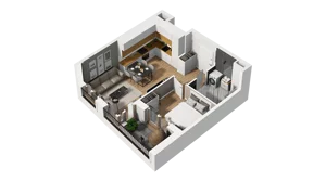 2 pokoje, mieszkanie 38,82 m², parter, oferta nr B2/4, Zajezdnia Motława, Gdańsk, Śródmieście, Dolne Miasto, ul. Kurza
