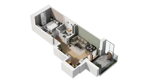 2 pokoje, mieszkanie 39,78 m², parter, oferta nr B/19, Osiedle Warszawska - etap III, Gdańsk, Ujeścisko-Łostowice, Ujeścisko, ul. Warszawska