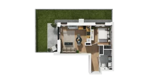 2 pokoje, mieszkanie 35,64 m², parter, oferta nr B/22, Osiedle Warszawska - etap III, Gdańsk, Ujeścisko-Łostowice, Ujeścisko, ul. Warszawska