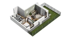 2 pokoje, mieszkanie 35,64 m², parter, oferta nr B/22, Osiedle Warszawska - etap III, Gdańsk, Ujeścisko-Łostowice, Ujeścisko, ul. Warszawska