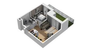 2 pokoje, mieszkanie 39,59 m², parter, oferta nr B/23, Osiedle Warszawska - etap III, Gdańsk, Ujeścisko-Łostowice, Ujeścisko, ul. Warszawska