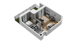 2 pokoje, mieszkanie 39,59 m², parter, oferta nr B/23, Osiedle Warszawska - etap III, Gdańsk, Ujeścisko-Łostowice, Ujeścisko, ul. Warszawska