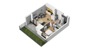 2 pokoje, mieszkanie 39,59 m², parter, oferta nr B/23, Osiedle Warszawska - etap III, Gdańsk, Ujeścisko-Łostowice, Ujeścisko, ul. Warszawska