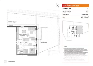 3 pokoje, mieszkanie 47,59 m², piętro 1, oferta nr A1/3, Gdańskie Zacisze, Gdańsk, Kokoszki, ul. Bysewska