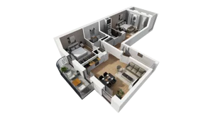 3 pokoje, mieszkanie 80,62 m², piętro 3, oferta nr A/30, Esencja, Gdańsk, Śródmieście, Dolne Miasto, ul. Kamienna Grobla / Jałmużnicza