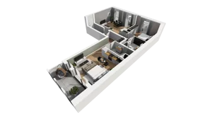 3 pokoje, mieszkanie 80,62 m², piętro 3, oferta nr A/30, Esencja, Gdańsk, Śródmieście, Dolne Miasto, ul. Kamienna Grobla / Jałmużnicza