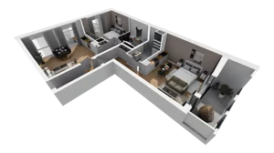 3 pokoje, mieszkanie 80,62 m², piętro 3, oferta nr A/30, Esencja, Gdańsk, Śródmieście, Dolne Miasto, ul. Kamienna Grobla / Jałmużnicza