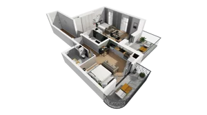 3 pokoje, mieszkanie 64,62 m², piętro 3, oferta nr A/39, Esencja, Gdańsk, Śródmieście, Dolne Miasto, ul. Kamienna Grobla / Jałmużnicza