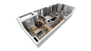 3 pokoje, mieszkanie 67,44 m², piętro 4, oferta nr A/49, Esencja, Gdańsk, Śródmieście, Dolne Miasto, ul. Kamienna Grobla / Jałmużnicza