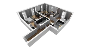 3 pokoje, mieszkanie 74,31 m², piętro 1, oferta nr A/11, Esencja, Gdańsk, Śródmieście, Dolne Miasto, ul. Kamienna Grobla / Jałmużnicza